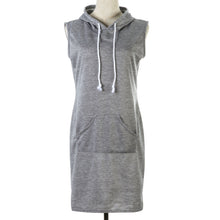 Women Sleeveless Party Gown Dress Casual Beach Short Mini Gray Dress 1STL ELY