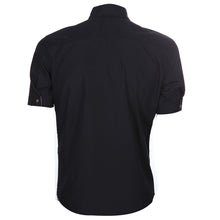 Mens Luxury Casual Fastener Slim Fit Stylish Short Sleeve Shirt British Style Cotton Blend Men Shirts 1STL ELY