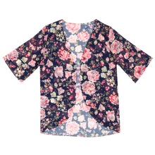 Women Kimono Cardigan Floral Print Blouse Kimono Casual Blouse Blusas Tops Femininas Chiffon 1STL ELY