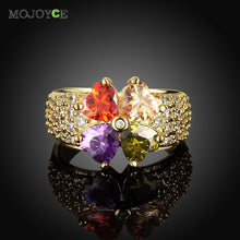 Elegant Flower Ring Nickle Free Antiallergic Jewelry ELY