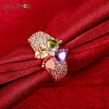 Elegant Flower Ring Nickle Free Antiallergic Jewelry ELY