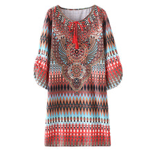 Chiffon Blouse Loose Kimono Women Tops Geometric Print Women Blouse Blusa Feminino Shirt Women 1STL ELY