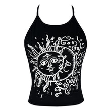 Crop Tops Women Print Sleeveless Cropped Feminino Halterneck Tank Tops Vest Women Shirt Blusa for 1STL ELY