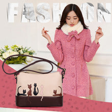 Girls Lovely Animal Handbags Messenger Bags Womens Cat Rabbit Pattern PU Leather Shoulder Bag 1STL ELY