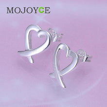 Style Silver plated Heart Shapes Earrings LKNSPCE055 ELY