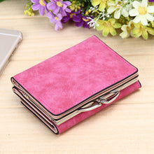 Women Heart Wallets Nubuck Leather Wallet Women's Short Design Purse Retro Clutch Card Holder Purse 1STL ELY