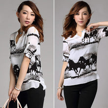 Women Ladies Blouse Horse Collar Top Selling Long Sleeve Shirt ELY