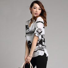 Women Ladies Blouse Horse Collar Top Selling Long Sleeve Shirt ELY