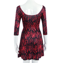 Women Dress Printing Sexy Halter Waist Sleeve Mini Dress Size M-XL 2 Colors ELY