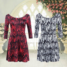 Women Dress Printing Sexy Halter Waist Sleeve Mini Dress Size M-XL 2 Colors ELY