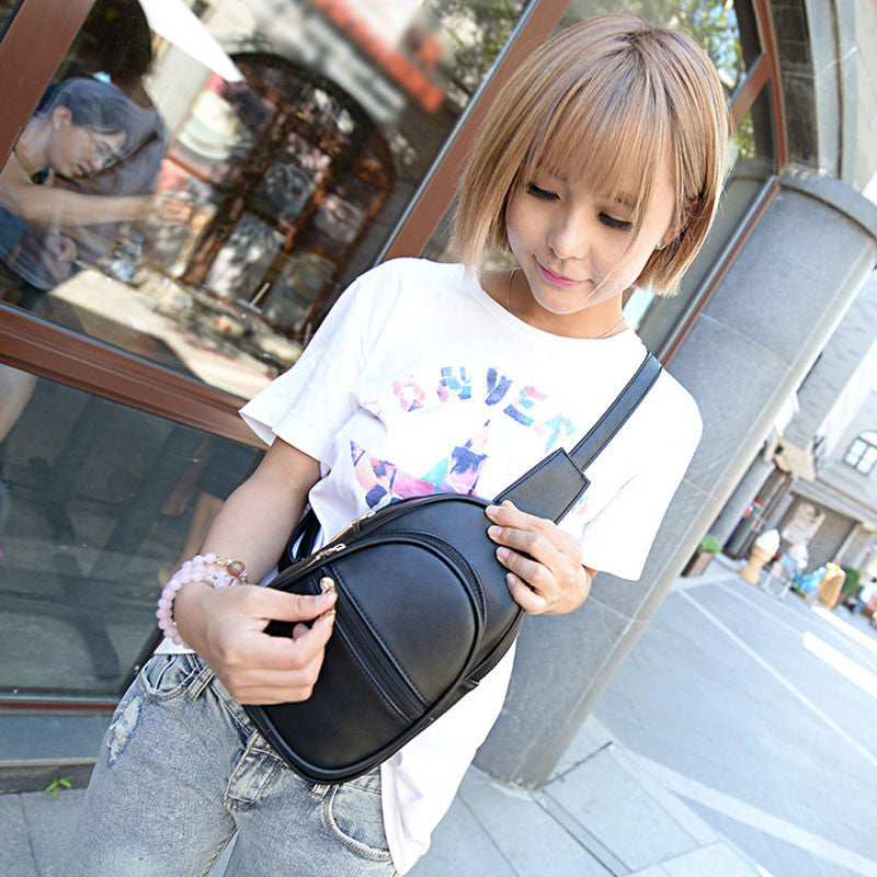 Women Messenger Bag Casual Travel Chest Bags Travel Bags PU leather Small Crossbody Shoulder Bags 1STL ELY