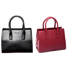 Women Messenger Bag PU Leather Black Red Wine Handbag Multifunctional Cross Body Bag 270*110*220mm ELY