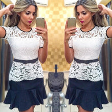 Women's Dresses Sexy Lace Top Stitching Fishtail Dress 1STL ELY