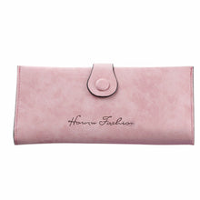 Retro Matte Sweet Ladies Soft Leather Long Wallet Purse Women Wallets Purs 6 Card Slots Holder Carteras Mujer ELY