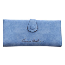 Retro Matte Sweet Ladies Soft Leather Long Wallet Purse Women Wallets Purs 6 Card Slots Holder Carteras Mujer ELY