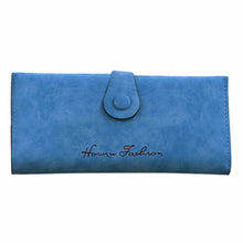 Retro Matte Sweet Ladies Soft Leather Long Wallet Purse Women Wallets Purs 6 Card Slots Holder Carteras Mujer ELY