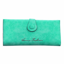 Retro Matte Sweet Ladies Soft Leather Long Wallet Purse Women Wallets Purs 6 Card Slots Holder Carteras Mujer ELY