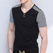 Style Short Sleeve Mens Brand T Shirts Polo Slim Fit O-Neck Cool Tops Polo Shirt Men Patchwork Tees 1STL ELY