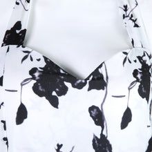 Women Halter Dress Hit Color Printing Large Swing Dress 1STL ELY
