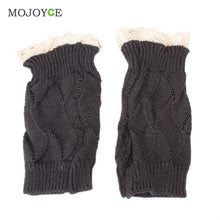 22-25cm Lace Knee High Boot Short Knitting Boots with Button Women Warm Leg Knitted Crochet Long Warm Warmers ELY