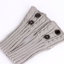 26cm Short Style Women Leg Warmers Button Crochet Knit Boot Flower Cuffs Knitting Boot Toppers Cuffs Leg Warmers ELY