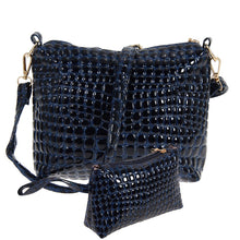 2PCS Women Bags Bag Handbags Handbags Messenger Shoulder Bag Crocodile PU Leather bags ELY