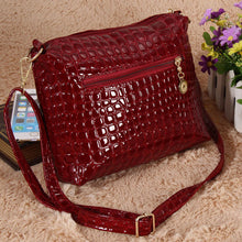 2PCS Women Bags Bag Handbags Handbags Messenger Shoulder Bag Crocodile PU Leather bags ELY
