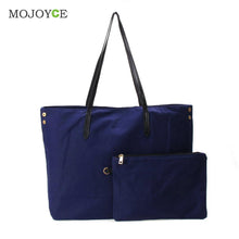 2Pcs Canvas Bag Retro Shoulder Bag Women Handbag Tote Clutch Bags Handbags Women Famous Brand Small bolsa feminina ELY