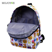 2Pcs Fasion Emoticon Backpack Women 3D Nylon Cute Smiling Face Mochila Feminina Travel School Bag Mochila Printing Backpack ELY