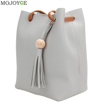 2pcs Shoulder Bags Designer Women Leather Handbags PU Leather Drawstring Bucket Bag Crossbody bolsos mujer ELY