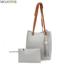 2pcs Shoulder Bags Designer Women Leather Handbags PU Leather Drawstring Bucket Bag Crossbody bolsos mujer ELY