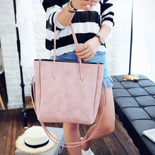 2Pcs Women Leather Handbag Crossbody Bag Tote Large Capacity Famous Brand Designer Handbag Composite Bag ELY