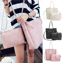 2Pcs Women Leather Handbag Crossbody Bag Tote Large Capacity Famous Brand Designer Handbag Composite Bag ELY