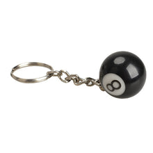 2pcs Billiard Pool Keychain Snooker Table Ball Key Ring Gift Lucky NO8 1STL ELY