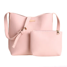 2pcs European Women PU Leather Bag Barrel Shoulder Bag Women Leather Handbag Tote Retro Women Bag Bolsa Feminina Bolso Mujer ELY