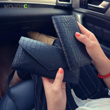 2pcs Women Stone Pattern PU Leather Wallet ID Card Holder Coin Purs Long Wallets Design Clutch Women Wallets Purse ELY