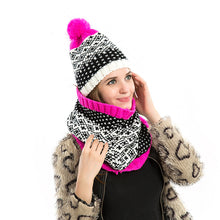 2pcs HatScarf Women Cap BeanieScarf Woolen Warm Hat Knitted Hat Beanie Caps Christmas Gift 1STL ELY