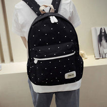3 pcs Canvas Backpack Women Korean Shoulder Bag Spots Rucksack Bolsa Travel Satchel School Bag for Teenage Mochila Feminina ELY