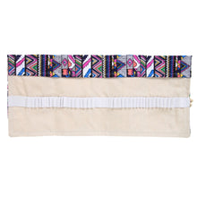 36/48/72 Ethnic Wind Professional Cosmetic Brush Bag Pen Bag Roll Pouch Printing Pencil Case Canvas Cosmetic Make Up Bag 1STL ELY