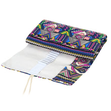 36/48/72 Ethnic Wind Professional Cosmetic Brush Bag Pen Bag Roll Pouch Printing Pencil Case Canvas Cosmetic Make Up Bag 1STL ELY