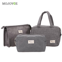 3pcs Makeup Bag Cosmetic Bag Travel Case Toiletry Storage makeup Organizer Handbag Abrasive Cloth Makeup Case make up bag ELY