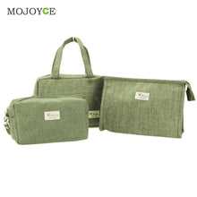 3pcs Makeup Bag Cosmetic Bag Travel Case Toiletry Storage makeup Organizer Handbag Abrasive Cloth Makeup Case make up bag ELY