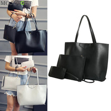 3pcs Women Leather Handbag PU Shoulder Crossbody Bag Clutch Women Messenger Bags Women Composite Bag Sacthel Bolsa ELY