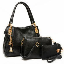 3pcs Women Leather Handbags Women Messenger BagPurse Women Bag Frosted PU Bolsa Feminina ELY