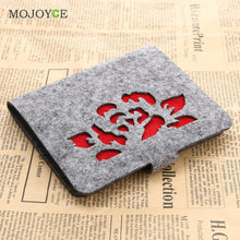 40 Slots Felt Wool Business Cards Bags Card Holders ID Credit Name Business Cards Pocket Pouch Container Bag Wallet Purse ELY