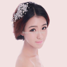 4pcs Crystal Lace Pearl Flower Party Bridal Headband Hair Band Tiara Pearl Jewelry 1STL ELY