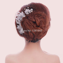 4pcs Crystal Lace Pearl Flower Party Bridal Headband Hair Band Tiara Pearl Jewelry 1STL ELY