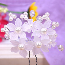 4pcs Crystal Lace Pearl Flower Party Bridal Headband Hair Band Tiara Pearl Jewelry 1STL ELY