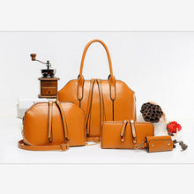 4pcs Women Bag Shoulder Bags Hobo Women Leather Handbag Clutch Bolsa Feminina ELY