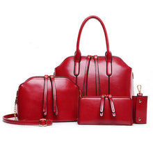 4pcs Women Bag Shoulder Bags Hobo Women Leather Handbag Clutch Bolsa Feminina ELY